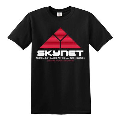 New Skynet Vintage 100% Cotton T-shirt Mens Tees Top Cyberdyne Retro Terminator Classic Top Tee