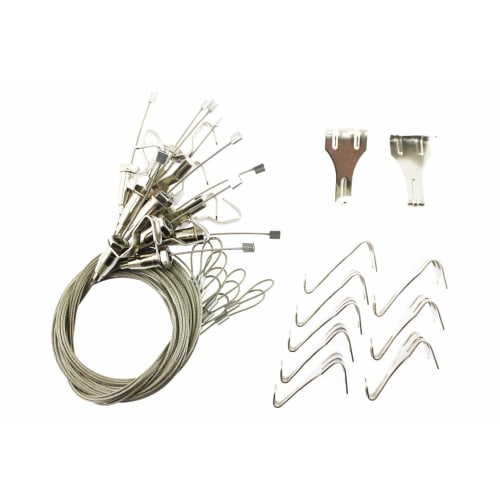 

Olive-G Picture Rail Wire Hooks, 1.5m, 10-Piece Set