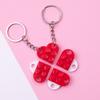 Keychain Couples Key Ring Blocks Show Love for Valentine's Day Anniversaries Birthdays Gifts for Boyfriend Girlfriend