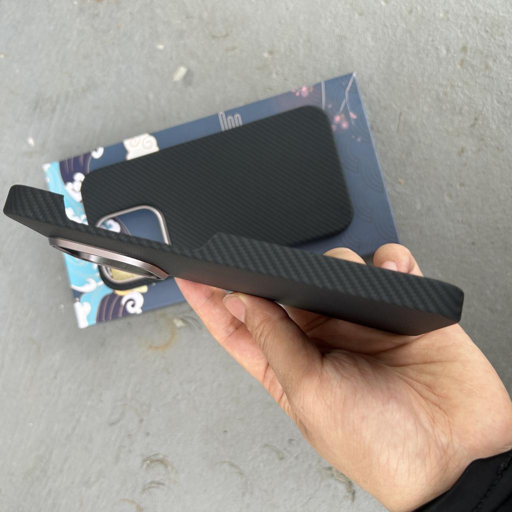 600d for iPhone 16 Pro Max 16 Pro Carbon Fiber Case Magnetic Aramid Fiber Cases for iPhone 15 /15Pro Real Carbon Fiber Cover