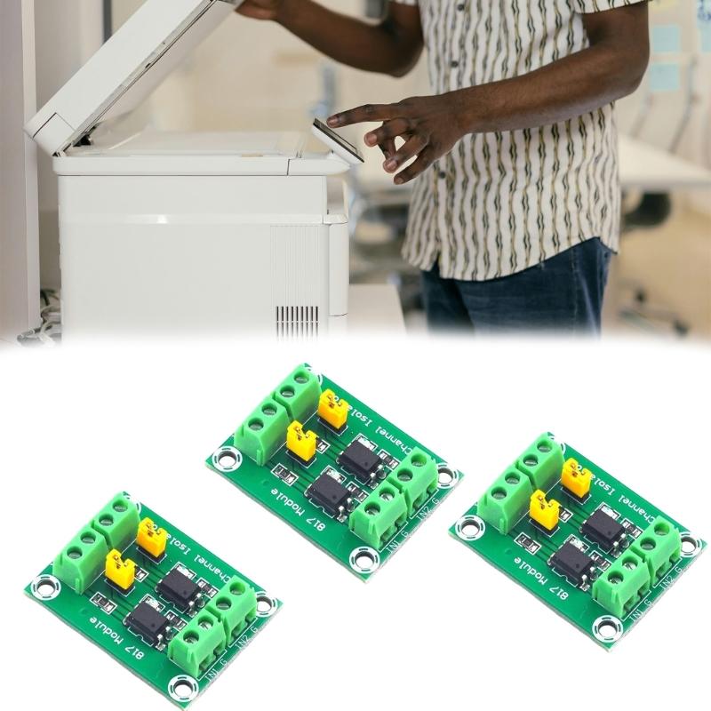 Voltages Level Shifter Isolation Board Using 817 Optocoupler Converts Low Voltages Signals to High Voltages Outputs up to 24V for Power Applications