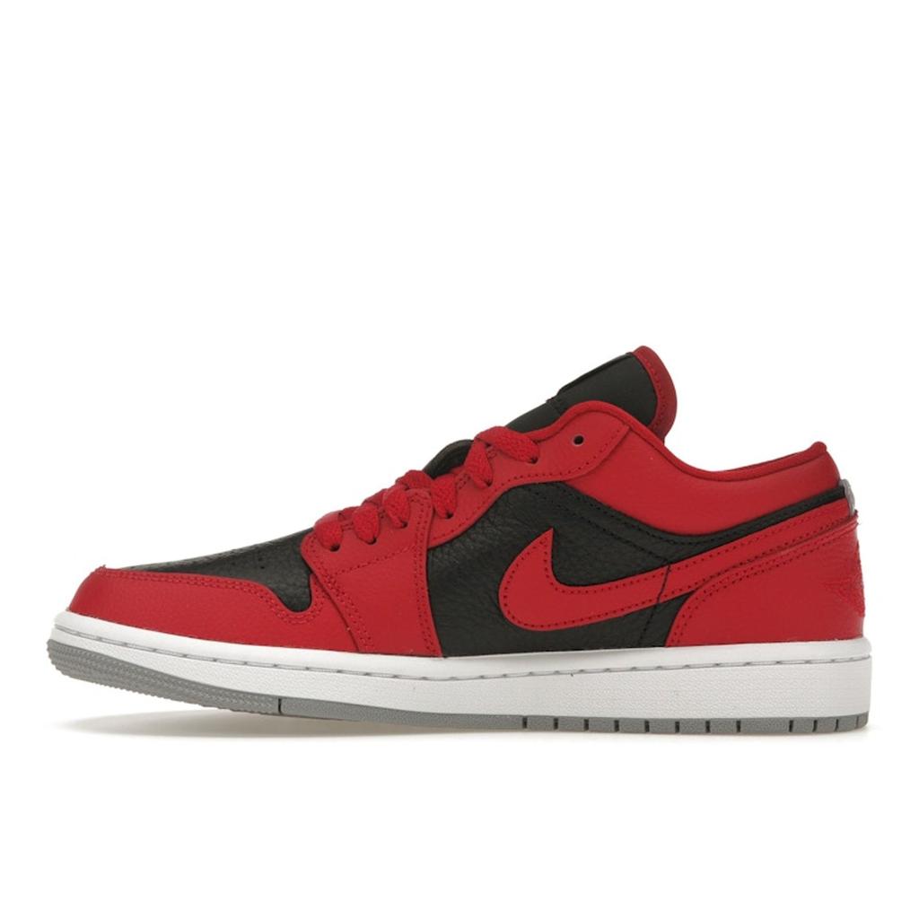 Air Jordan 1 Low SE Split - Gym Red Cement Grey Women Sneakers Black White DR0502-600