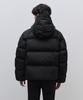 Musinsa Standard Raglan Hooded Down Short Padded Jacket [Black]