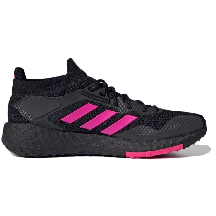 Adidas Pulseboost Comfortable Lightweight Shock Absorbing Breathable Low Top Casual Running Shoes Women Sneakers Black Red EG9985