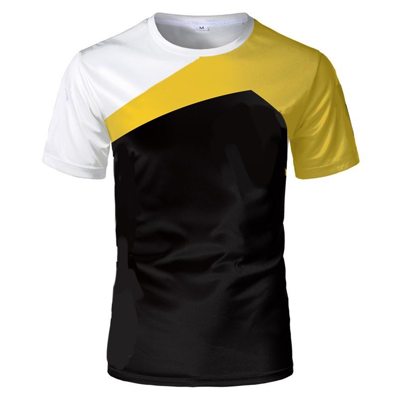 Simple Fashion Quick Dry Sports T Shirts Summer Casual Short Sleeve 3D Printed T-shirts Loose Breathable Gym Table Tennis Tees