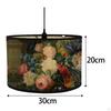 Bamboo Drum Shade for Table Lamps In Bedroom
