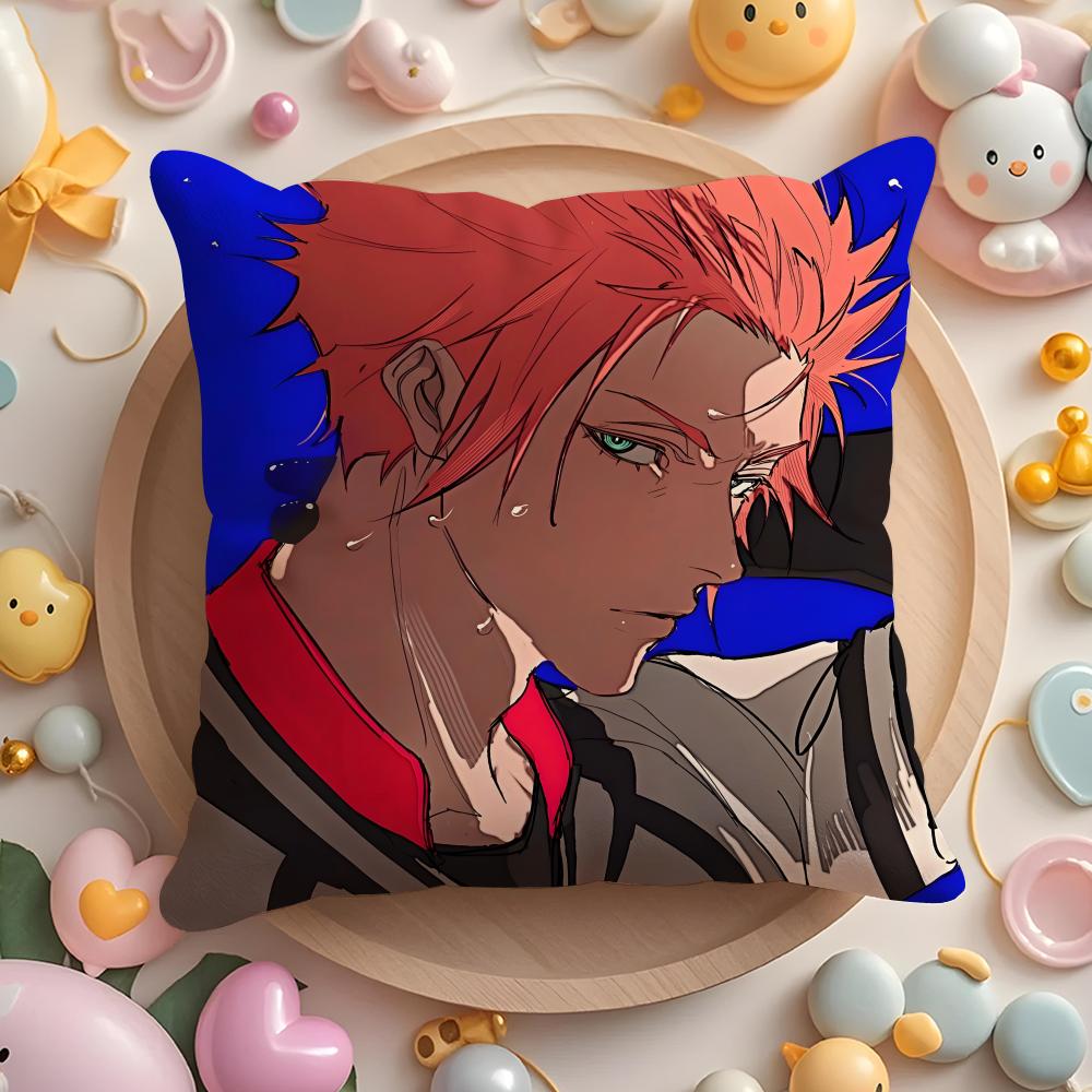 BLUE Anime L-LOCK Cushion Cover Home & Car Multi-Scene Pillow Cover - Reversible, Soft & Durable for Daily Use
