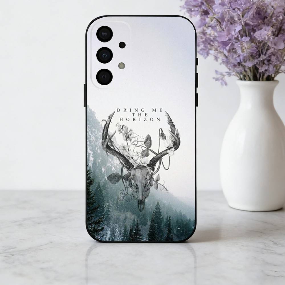 B-Bring M-Me the Horizon Band phone Case For Samsung Galaxy A73,A72,A71,A70,A53,A52,A51,Others Soft Black Shell