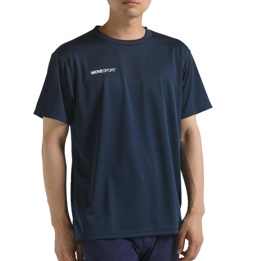 DESCENTE Short Sleeve Crew Neck Dry Size L T-Shirt, Moisture-Wicking, Quick-Drying, Stretch, Training, One-Point Design, Innerwear, Unisex, Simple,