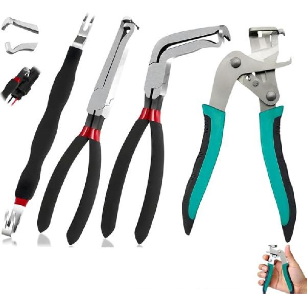 Electrical Disconnect Pliers Connector Hose Pliers Electrical Hose Removal Pliers Fuel Line Disconnect Tool Set(3PCS)
