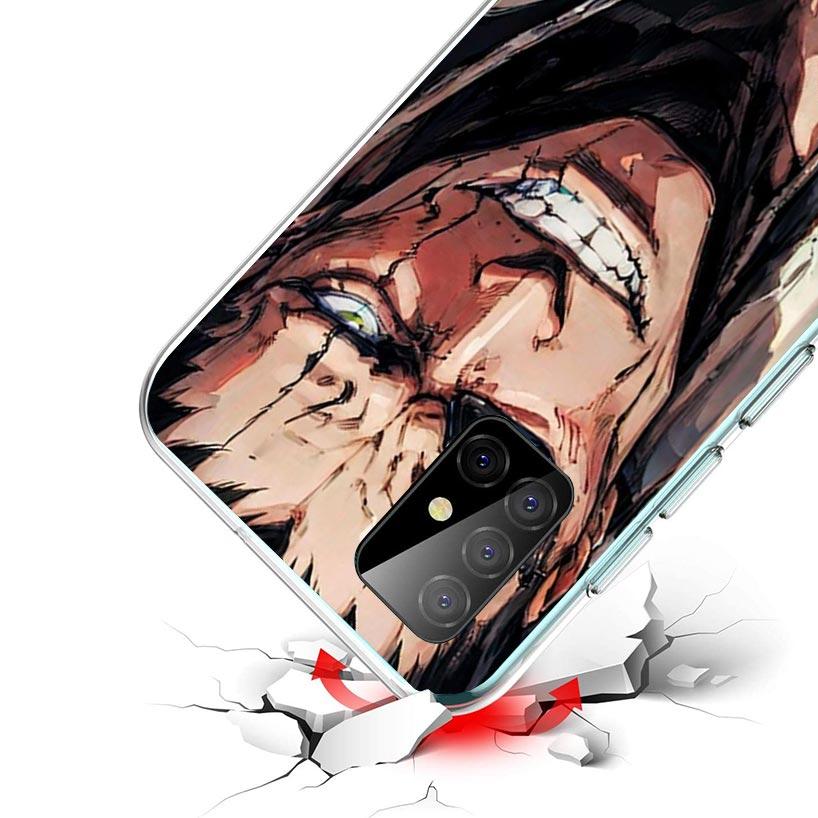 Zaraki Kenpachi Bleach Phone Case For Samsung Galaxy A12 A52S A42 A32 A22 A51 A50 Note 20 Ultra 10 S10 Plus A71 A70 A31 A30 A10S