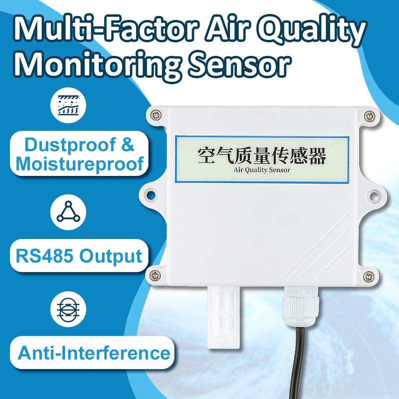 PM2.5 PM10 Air Quality Tester Sensor Module IP65 Smog Particles Concentration Transmitters RS485 4-20mA 0-5V Detection 0-10000ug