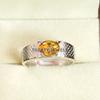 Citrine Oval Cut Gemstone With 925 Sterling Silver Ring For Men's #A950 JL375669219435