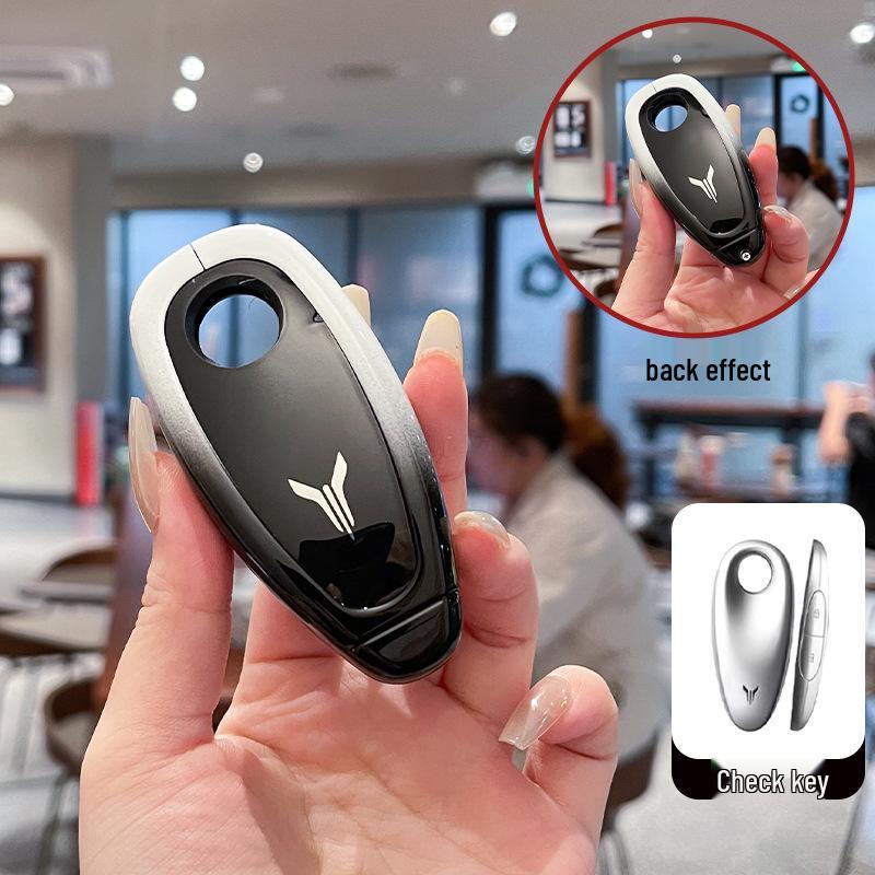 Чехол для ключа Voyah Free 2024 & 2023 Модель ZhiGuang PHEV: Металлическая пряжка-ракушка