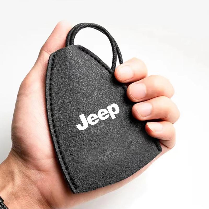 1 Stück Autoschlüssel Schutzhülle Tasche Autoschlüsselhülle Abdeckung Auto Schlüsselanhänger für Jeep Renegade Compass Grand Cherokee Wrangler Jk Gladiator