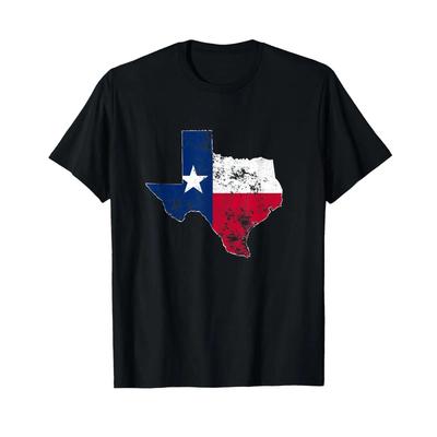 Texas Flag Cool Vintage Texan Flags Unisexs Unisexs T Shirt Vintage Washed Stretched Streetwear Unisex Fashion Homme Soft