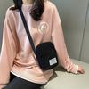 Trend Simple Mobile Phone Change Small Square Bag Velvet Cute Girl Casual Shoulder Messenger Bag