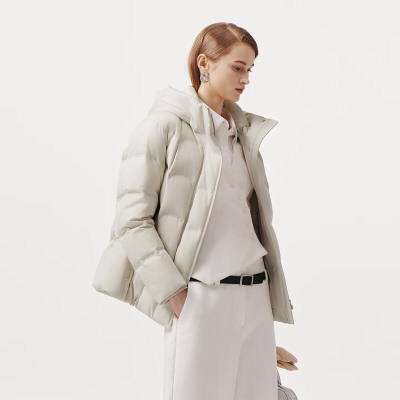 Tanbor Women's Short Hooded Goose Down Winter Jacket 5520392A