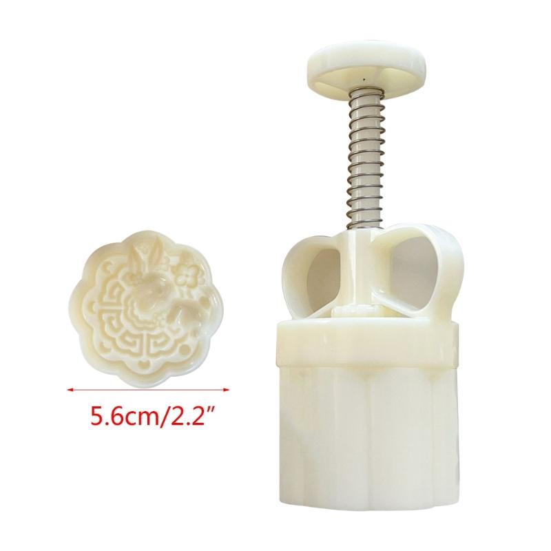 MidAutumn Festival Mooncake Makers Cute Rabbit Moon Cake Mold Cookie Stamps DIY Hand Press Cookie Dessert Cutters