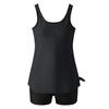 Zweiteiliges Tankini-Badeanzug-Set für Damen mit ärmellosem, locker sitzendem Oberteil und Badeshorts für bequeme Bademode