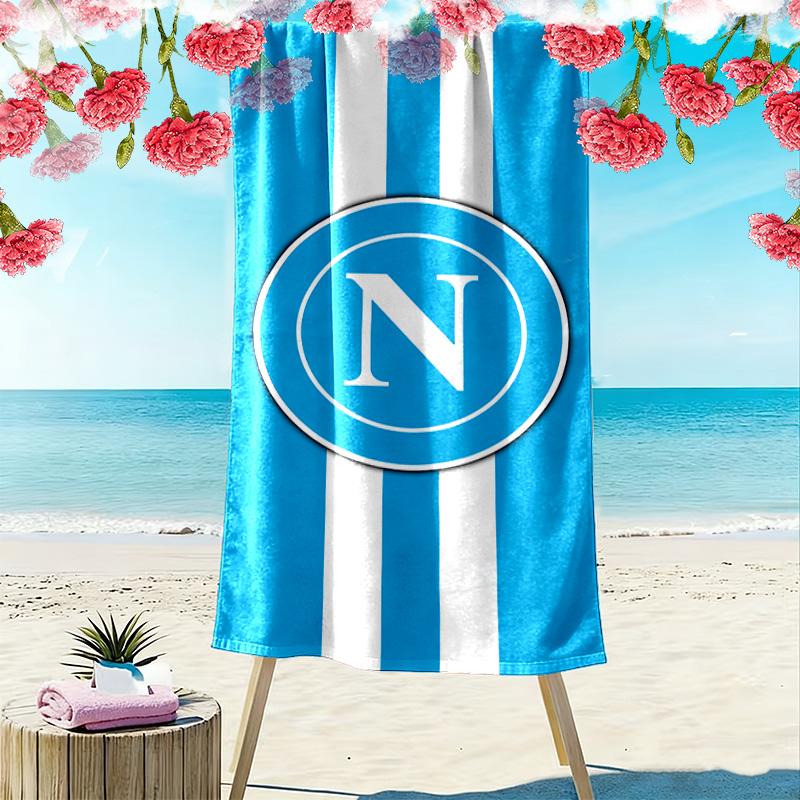 Napoli 2D Flat Print Beach Towel, Large Soft Quick Dry Towel for Beach Camping Swimming
