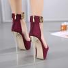 Fashion Designer Metal Ankle Strap Women 16CM Heels Platform Sandals Shoes Female High Heels Sexy Party Dance Ladies Shoes