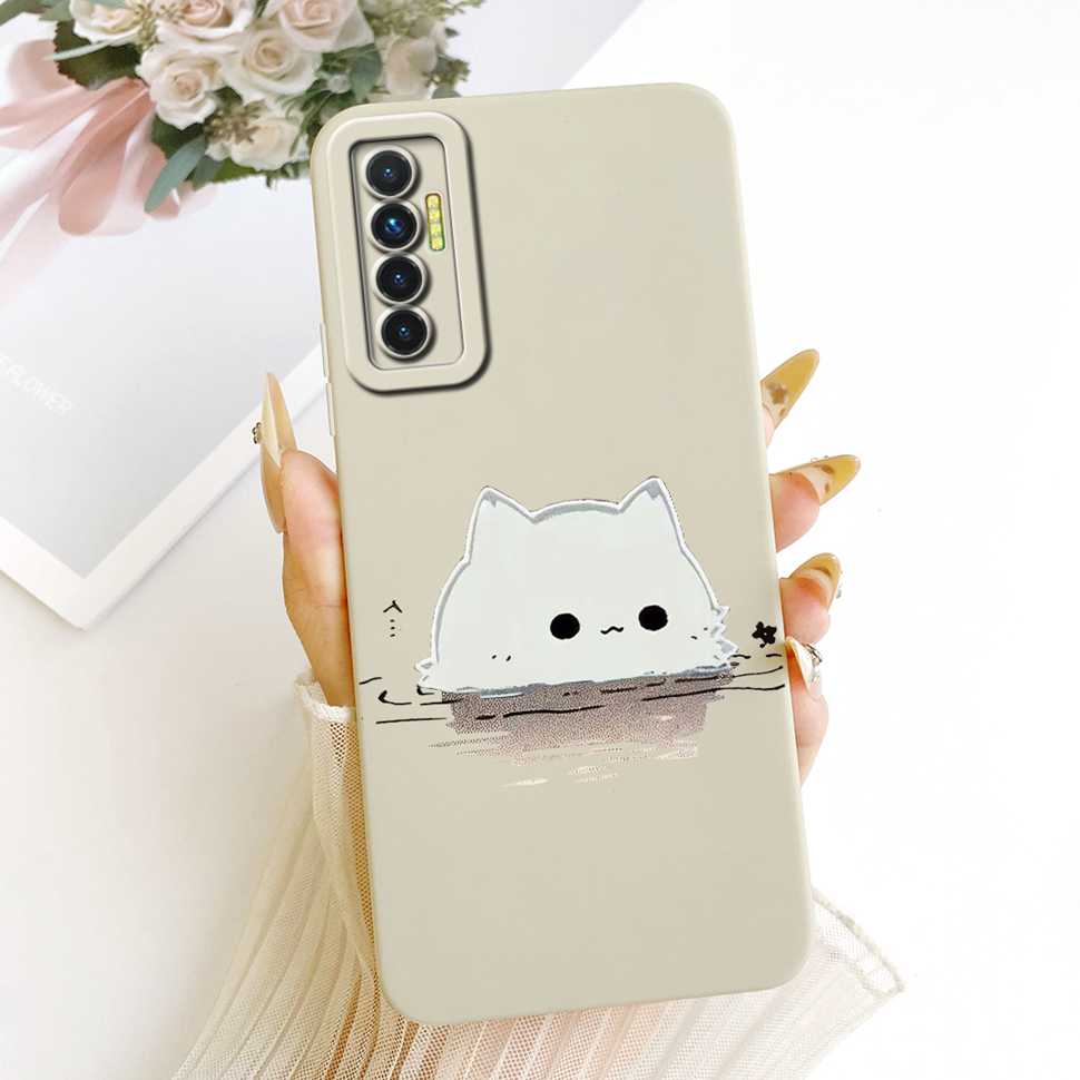 For Tecno Camon 17P Case CG7 CG7n Cute Sunflower Soft Silicone Back Cover For Tecno Camon 17 P 17P Phone Cases Shockproof Fundas
