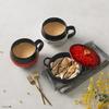 Le Creuset Disney Mickey Mouse Mini Cherry Red and Matte Black Japanese Marmite, [Official Product]
