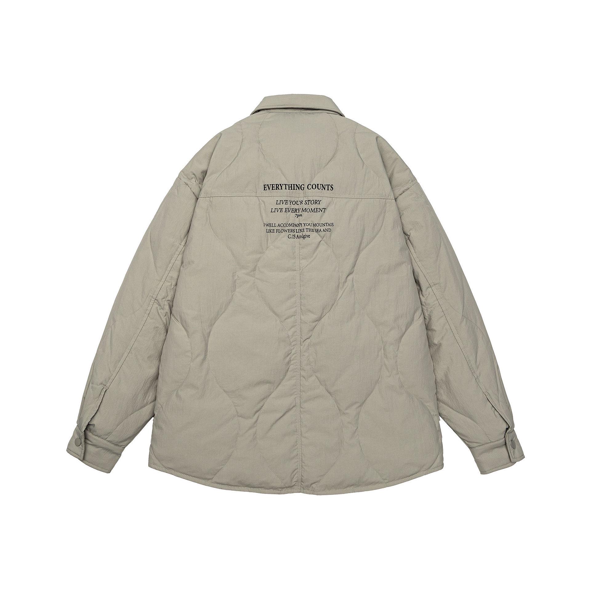 

Men s 90% White Duck Down Lightweight Winter Shirt Jacket - Loose Lapel, Plus Size 3XL світлого кольору хакі