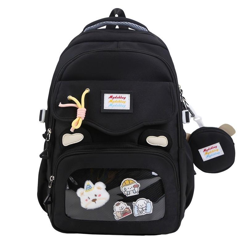 New high-value, fresh, sweet and cute bear transparent, junior high school and high school backpack