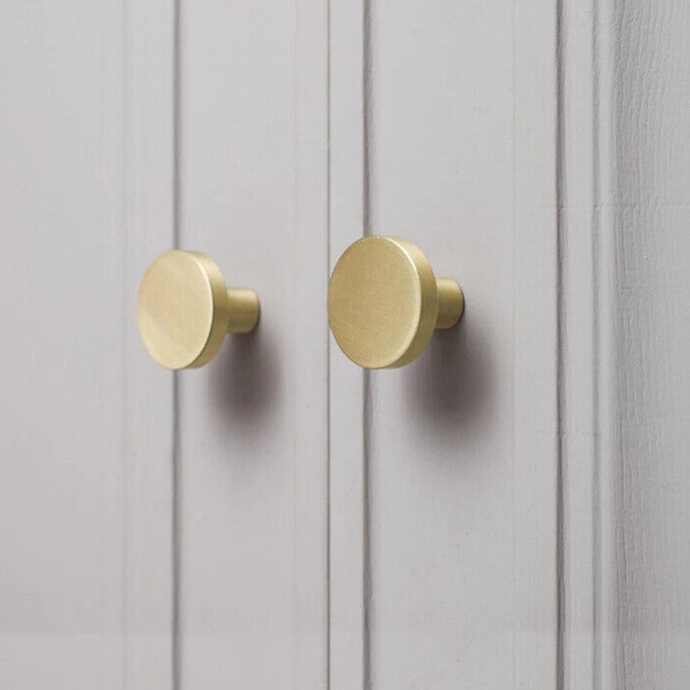 Round Cabinet Pulls Drawer Handle Single Hole Metal Handle Cabinet Drawer Knobs Kitchen Cupboard Door Furniture Hardware