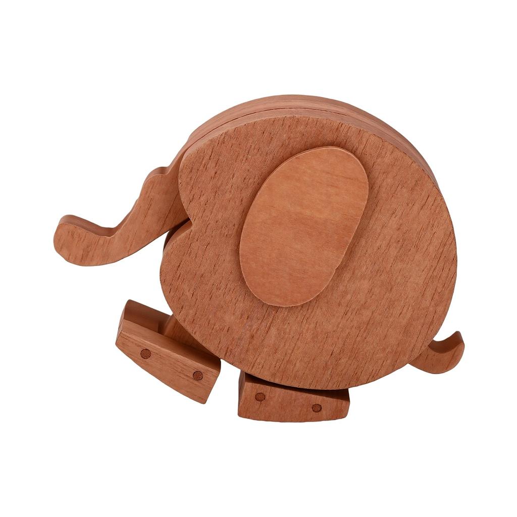 Holzrampe Gehtier, Schwerkraftbetrieben, Elefantenform,