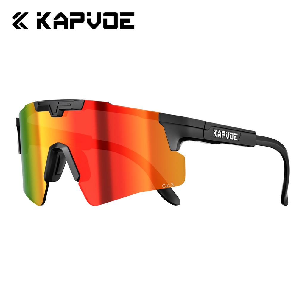 Kapvoe Damen Sonnenbrille Radsportbrille Herren Photochrome Fahrrad Bike MTB UV400 Gläser Wandern Okulare Outdoor Sport 2026