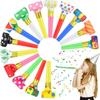 10-50pcs Party Blowers Whistles,Colourful Noisemakers Party Blowouts Squawkers Fringed Noise Maker,Birthday Wedding Noisemakers