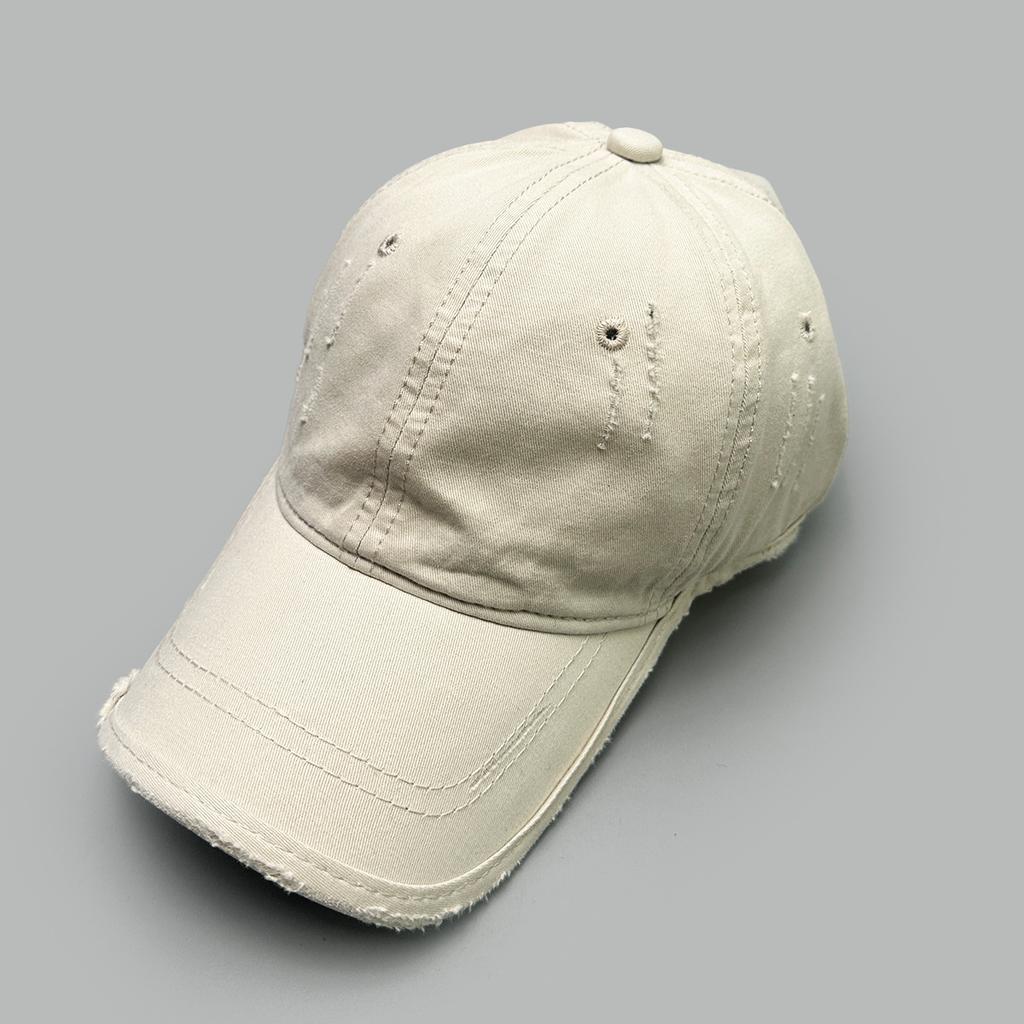 Spring And Summer Retro Hole Wind Solid Color Baseball Cap Men And Women Shading Personality Fashion Travel Cap