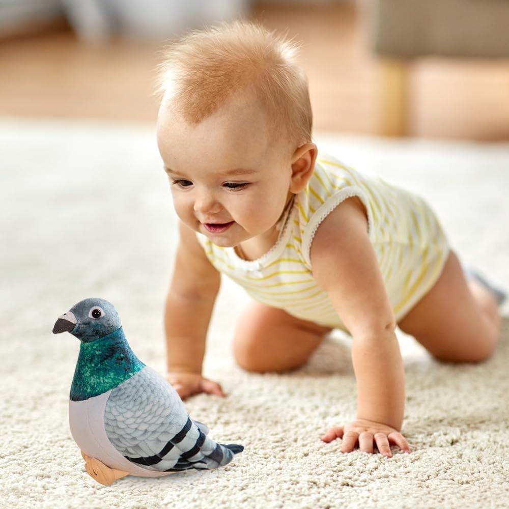 Pigeon Plush Toy  Plush Doll Simulation Ornaments Soft and Cute Peace Bird Animal Cute  As Gift for Kids