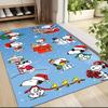 Snoopy Christmas Celebration Carpet Rug Soft Washable Anti Slip Home Living Room Sofa Mats Personalized Christmas Rug