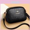 Leather New Pu Alligator 2024 Womens Handbags 3layer Zipper Shoulder Cross Body Bags High Quality Female Purses And Handbag