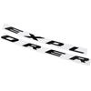 3D ABS Chrome Black Explorer Logo Car Front Hood Emblem Bonnet Letters Badge Sticker For Explorer 2020 2021