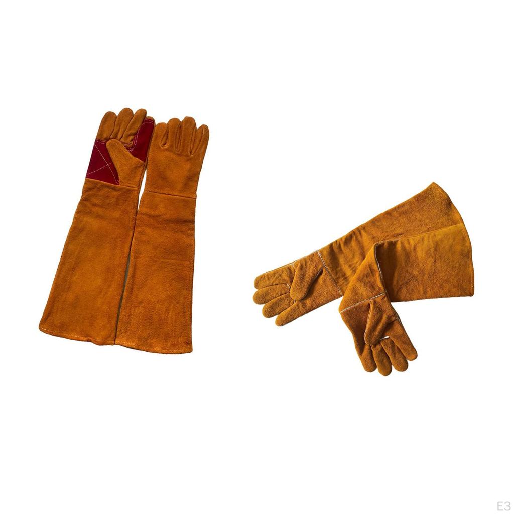 23.6 inch Animal Handling Anti Bite Gloves Welding Glove for BBQ