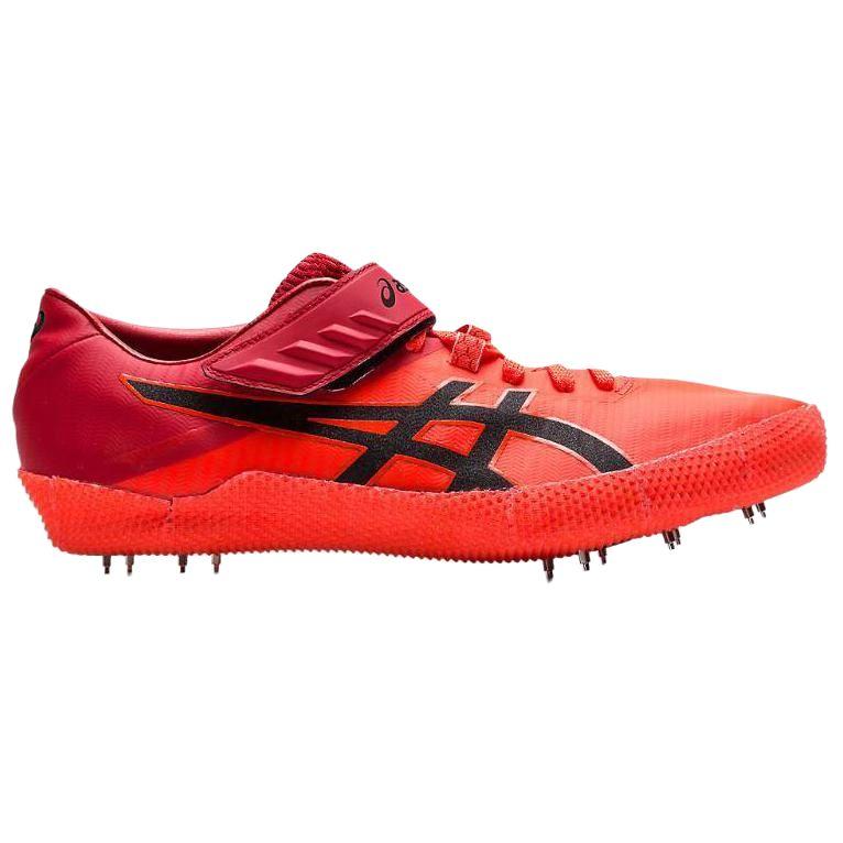 Asics Scarpe da Corsa Basse High Jump Pro 2 Comode e Leggere in Ecopelle da Uomo Rosse 1093A139-701