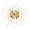 Trendy European Iron Art Living Room Wall Clock: Stylish Home Quartz Timepiece