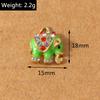 10pcs Enamel Crystal Rhinestones Animal Elephant Pendants Charms for Jewelry DIY Earrings Necklace Bracelet Accessories