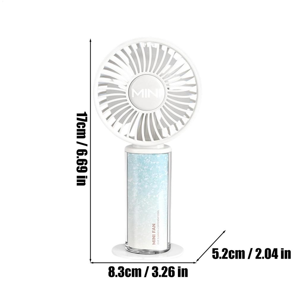 Portable Mini Fan USB Rechargeable Quiet Handheld Cooling Fan 3 Speeds mall Personal Fans for Travel Home Office School