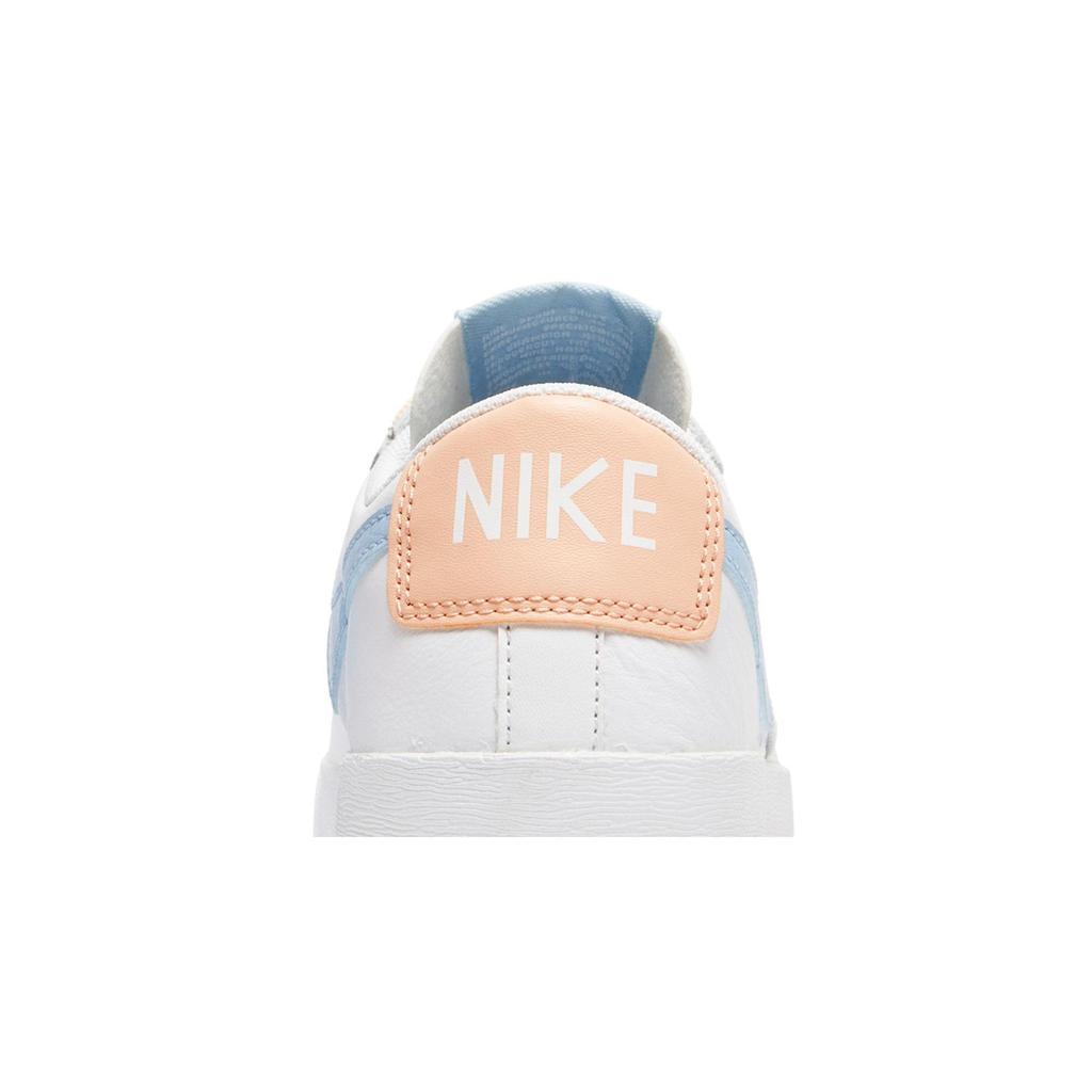 Nike Womens Blazer Low LE 'Psychic Blue' (women's sizes) White / Psychic Blue / Sunset Haze Skateboard Shoes AV9370 104