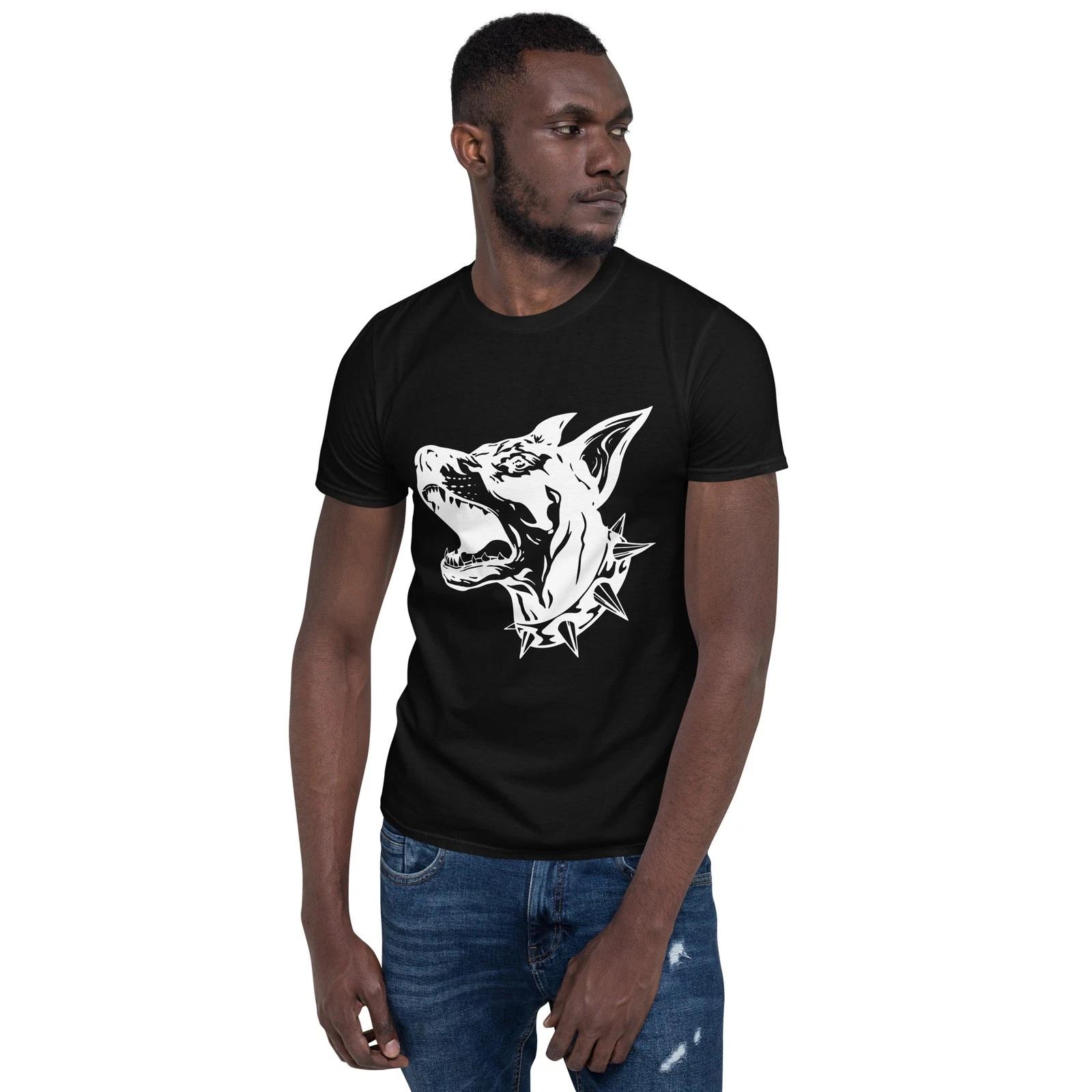 Доберман Крутая Стильная Домашнее Животное Любители Собак Футболка Унисекс с Коротким Рукавом S