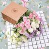 1pc Artificial Flowers Silk Embroidered Ball Home Festival Party Living Room Vase Table Decor Wedding Diy Gift Box Bride Bouquet