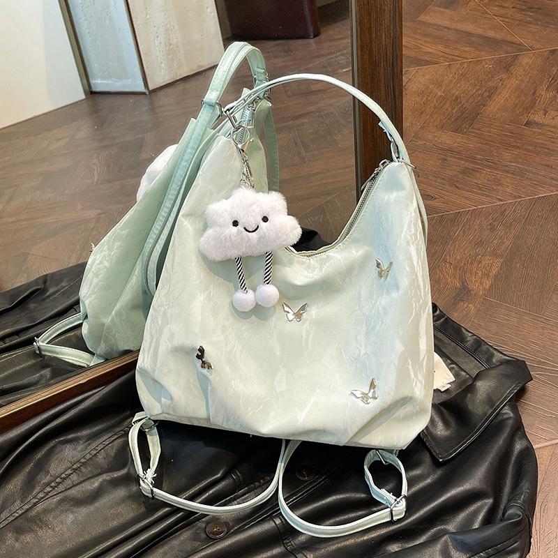 Large Capacity Bag For Women 2025  Summer  Butterfly Decoration Tote Backpack Shoulder Crossbody Bag