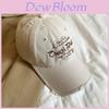 Baseball Cap Womens Red Cotton Embroidered Sun Protection Casual Hat For Summer