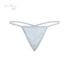 Guiruo Dame Satin Thong - Sexy, Lav midje, Tynn stropp, Ensfarvede truser P28